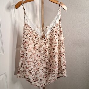 Shein Curve 3X Juniors Floral Boho Tank Top